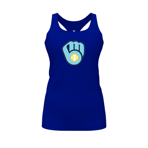 [FT0TRBRY-FYS-LOGO1] Decker Racerback Tank Top (Female Youth S, Royal, Logo 1)