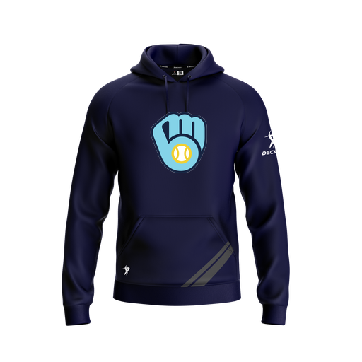 [FOLHSMNV-YXS-LOGO1] Decker Summit Hoodie (Youth XS, Navy, Logo 1)