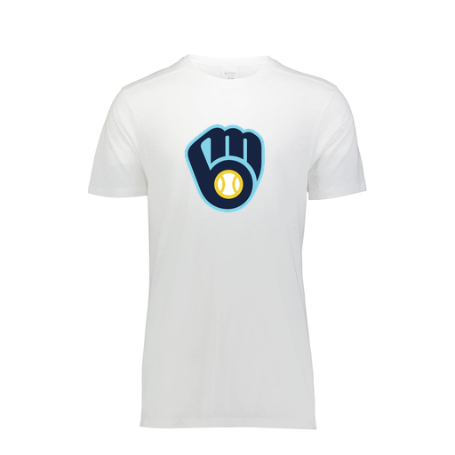 [FTSCUBWH-AS-LOGO2] Decker Men's Tri-Blend T-Shirt - Short Sleeve (Adult S, White, Logo 2)