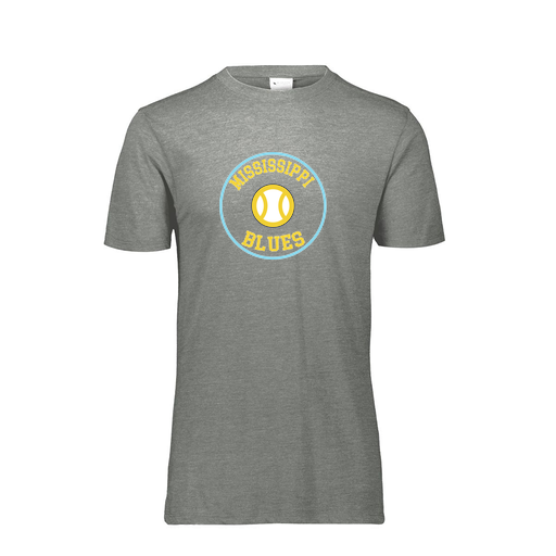 [FTSCUBGY-AS-LOGO3] Decker Men's Tri-Blend T-Shirt - Short Sleeve (Adult S, Gray, Logo 3)