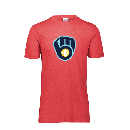 [FTSCUBRD-AS-LOGO2] Decker Men's Tri-Blend T-Shirt - Short Sleeve (Adult S, Red, Logo 2)