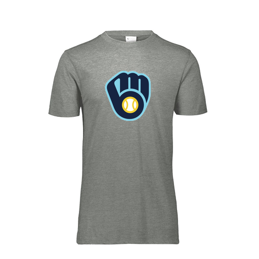 [FTSCUBGY-YS-LOGO2] Decker Youth Tri-Blend T-Shirt - Short Sleeve (Youth S, Gray, Logo 2)