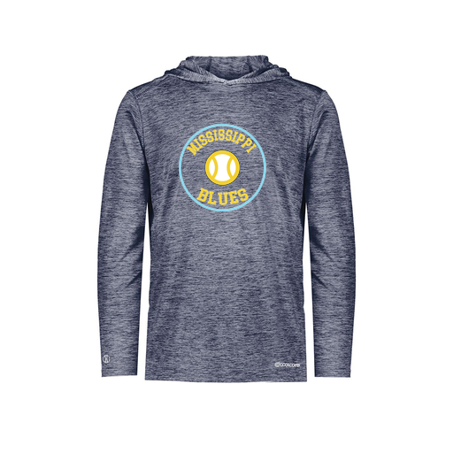 [FOLHCGNV-YS-LOGO3] Decker Youth Charge Hoodie (Youth S, Navy, Logo 3)