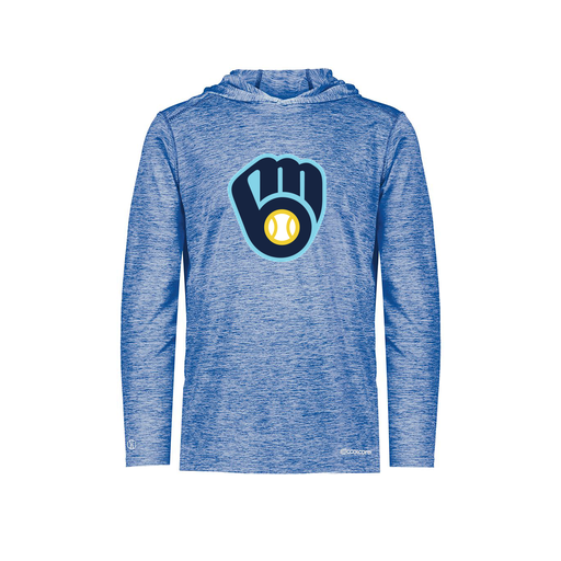 [FOLHCGRY-YS-LOGO2] Decker Youth Charge Hoodie (Youth S, Royal, Logo 2)